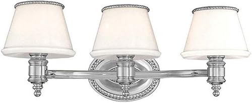 Miniatura 2 de Hudson Valley Lighting 4943-PN Richmond - Tocador de baño con 3 luces, 23.75 pulgadas de ancho por 7.5 pulgadas de alto, color acabado níquel pulido