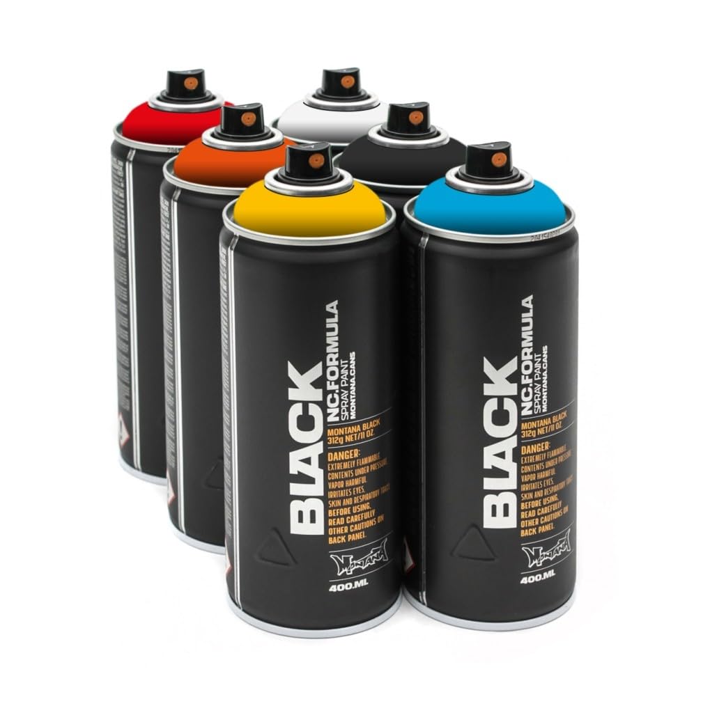 Montana Black 6x 400ml Original Wildstyle Sprühdosen Pack