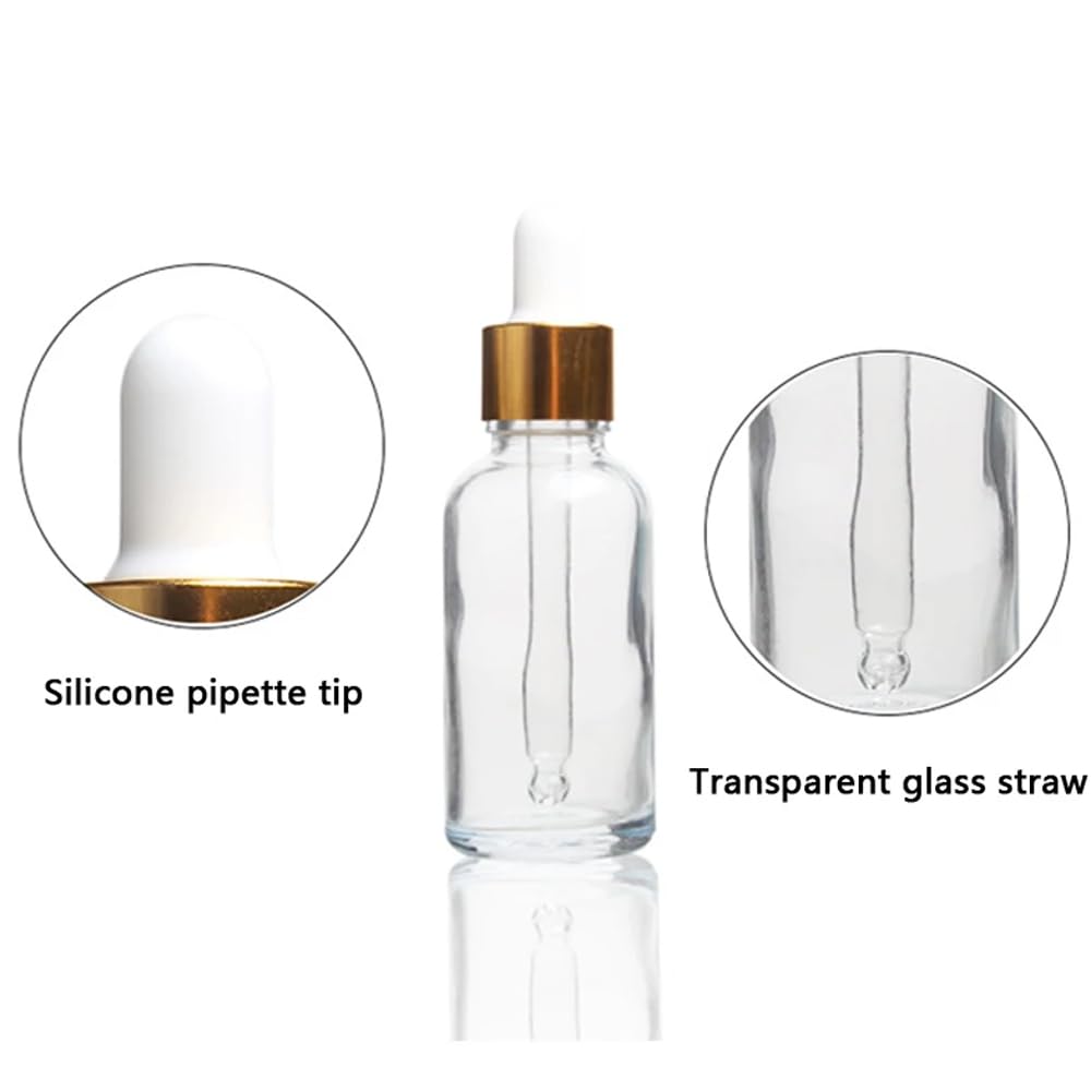 Leere Glasflaschen für ätherische Öle, für Öle, Aufbewahrungsbehälter, Kosmetik, Reiseverpackung, Reagenzmittel, Aromatherapie, Flüssigkeitspipette, nachfüllbar, Reisefläschchen (grün-schwarze