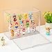 Acrylic Display Cases for Collectibles, 3 Tier Clear Shelf Boxes for Figures, Miniature Dustproof and Stackable Action Figure Display Case (1, Large)