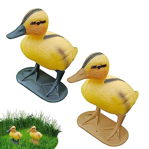 Rianpesn Canard Flottant d'étang,Leurre Canard Jaune pour Bassin extérieur | Fournitures décoration extrêmement réalistes pour Jardins, étangs et piscines