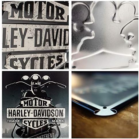 Nostalgic-Art Retro Tin Sign  Harley-Davidson Different  Gift idea for motorcycle fans, Metal Plaque, Vintage design for decoration, 20 x 30 cm
