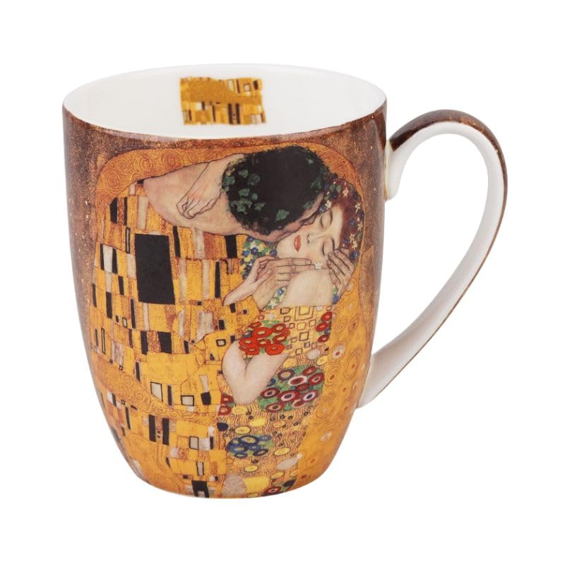 Jarro Latte McIntosh Klimt The Kiss 12.5 onzas miniatura 1