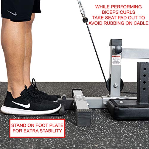 Valor Fitness CB-12 Lat Pulldown Machine, Low Row Machine, Cable Curl Bar, and Ab Machine Home Gym Equipment