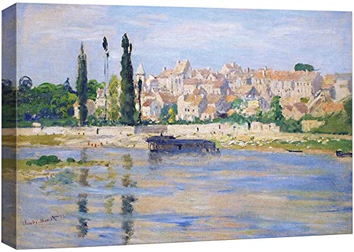 wall26 Canvas Print Wall Art Carrieres at Saint-Denis Claude Monet Nature Illustrations Fine Art Decorative Landscape Multicolor Wilderness Rustic for Living Room, Bedroom, Office - 24"x36"