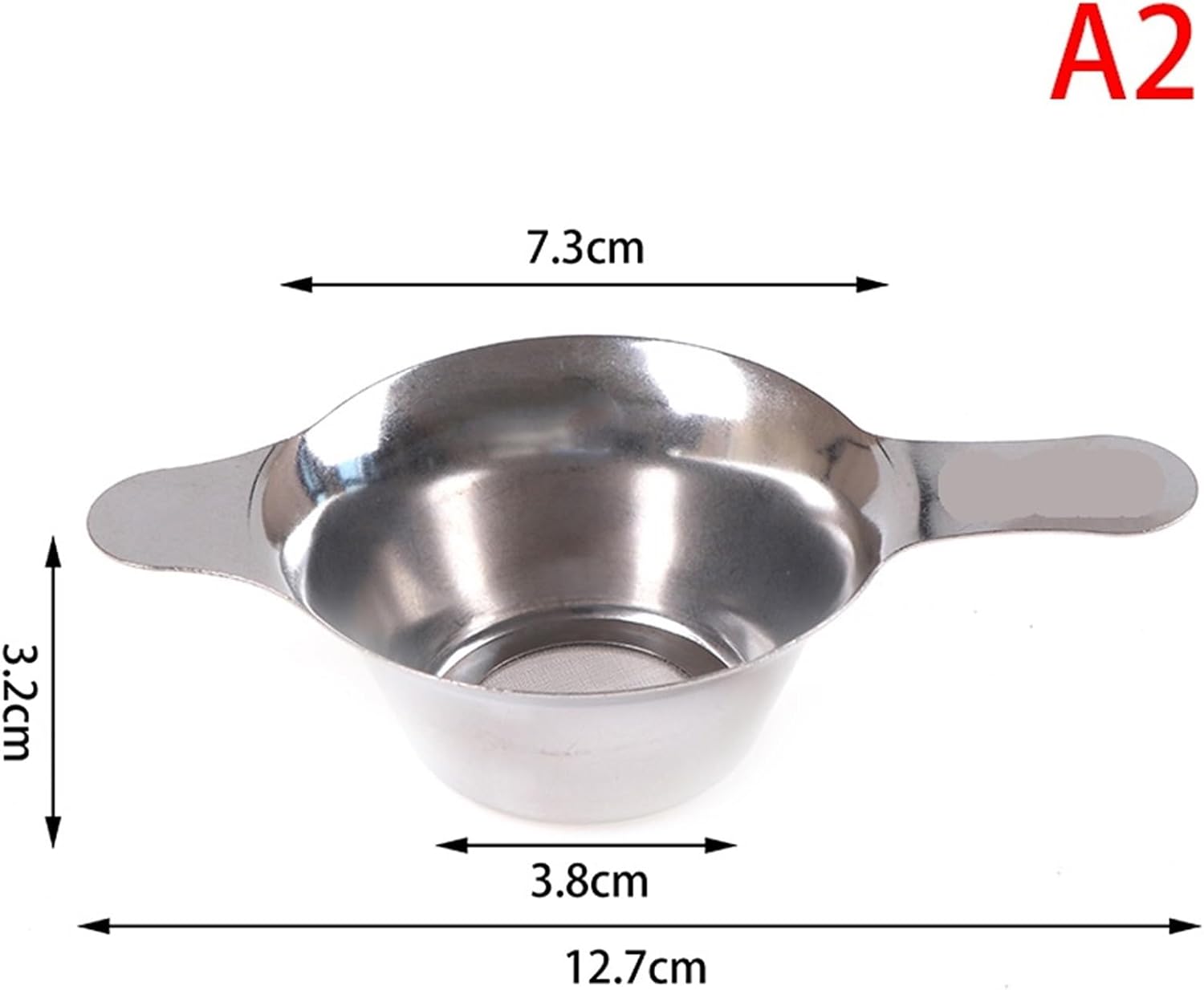 Tea Strainer 6pcs Stainless Steel Tea Filter Fine Mesh Leaf Funnel Strainer Accessories for Loose Leaf Tea(A2)