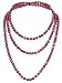 Vijiv 66" 8mm Glass Pearl 1920s Flapper Necklace Great Gatsby Accessories 6 Colors