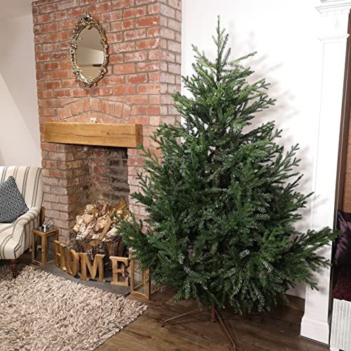 Samuel ALEXANDER 7ft 210cm Green Glenshee Spruce Artificial Christmas Tree PE and PVC Mix Natural Look