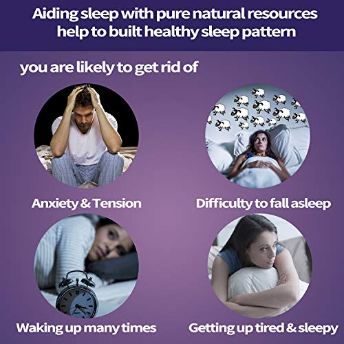 Sleep Aid, Natural Herb Sleeping Pill for Adults -Stress, Insomnia, Anxiety Relief - Faster Absorption Dissolve Tablets Easy to Take, Maximum Strength Supplement, Helps Sleep Better & Wake Up Restored
