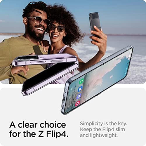 Spigen Air Skin Case Compatible with Samsung Galaxy Z Flip 4 5G - Crystal Clear