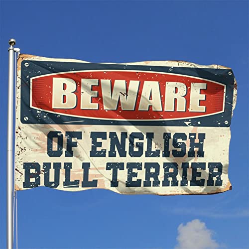 Drapeau d'automne Bull Terrier pour décorer un grand espace extérieur - 2