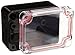 Serpac RB22-1TC1BB Polycarbonate Plastic Enclosure, 2.55" Length x 1.97" Width x 1-3/8" Height, Top Clear/Bottom Black