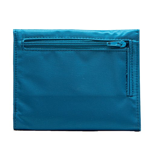 Big Skinny Women's Trixie Tri-Fold Slim Wallet, Holds Up To 30 Cards, Ocean Blue #TOP1