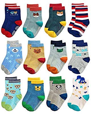 Fashiol Baby Boys/Girls Winter Thick Warm Soft Crew Wool Kids Socks Animated Cartoon Design Pack of 2 (4 Month Till 1.5 Years)