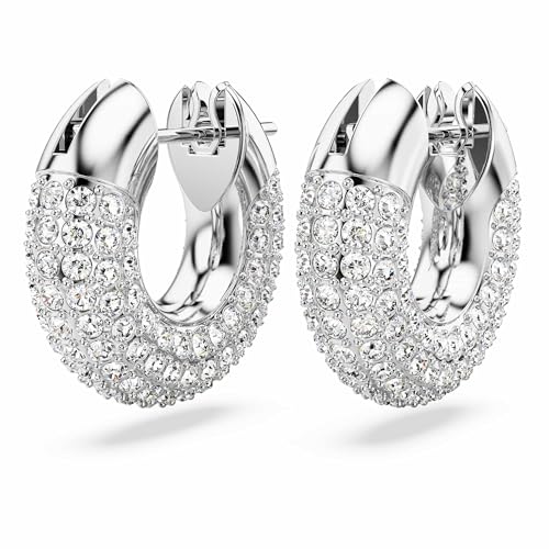 Swarovski Dextera Crystal Pavé Hoop Earrings Jewelry Collection3