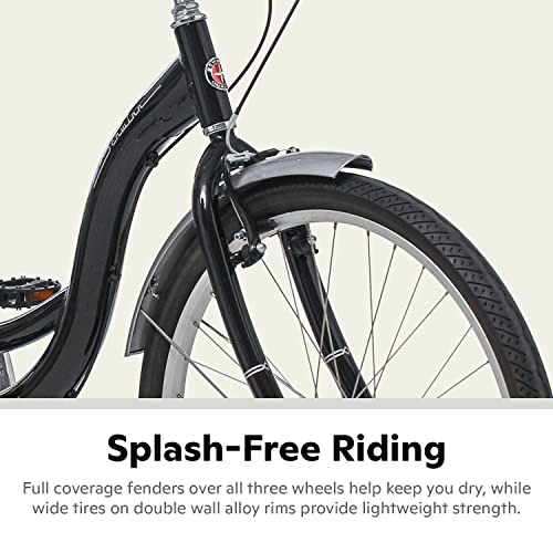 Schwinn S4073AZ Meridian Adult Tricycle Bike, Mens And Womens Three Wheel Beach Cruiser thumb #3