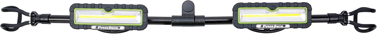 POWERSMITH 2400 Lumen Underhood Work Light with 2 Detachable Magnetic Lights 75 inch Bracket, USB-C Dual Charging Cable (PWLRD024UH)