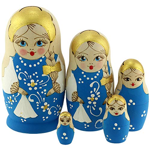 Azhna 5 pz 10.5 cm Souvenir Matryoshka Complementi...