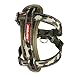 EzyDog Premium Chest Plate Custom Fit Reflective No-Pull Padded Comfort Dog Harness - Perfect for Training, Walking, and Control - Includes Car Restraint Attachment (Medium, Green Camo)