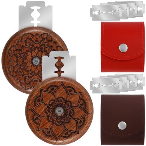 Hvxrjkn 2Pcs Bread Lame Cutter Set, Bread Scoring Dough Cutter Tool, Sourdough Scoring tool, Scoring Knife for Bread Baking, Bread Lame Cutter for Homemade Sourdough Bread Bakers