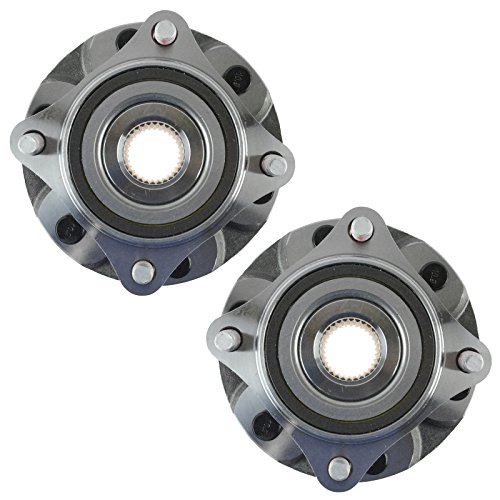 Image of TRQ Front Left Right Wheel Bearing Hub Assembly Pair 2 Piece Compatible with 2010-2023 Lexus GX460 2003-2009 GX470 2003-2023 Toyota 4Runner 4WD 2007-2014 FJ Cruiser 4WD 2005-2023 Tacoma 4WD
