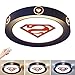 Luminaire Plafonnier LED Superman plafonnier chambre d'enfant éclairage de plafond dimmable télécommande fille garçon chambre lampe enfants décoratif lampe de salon couloir applique murale,Ø42cm~26w