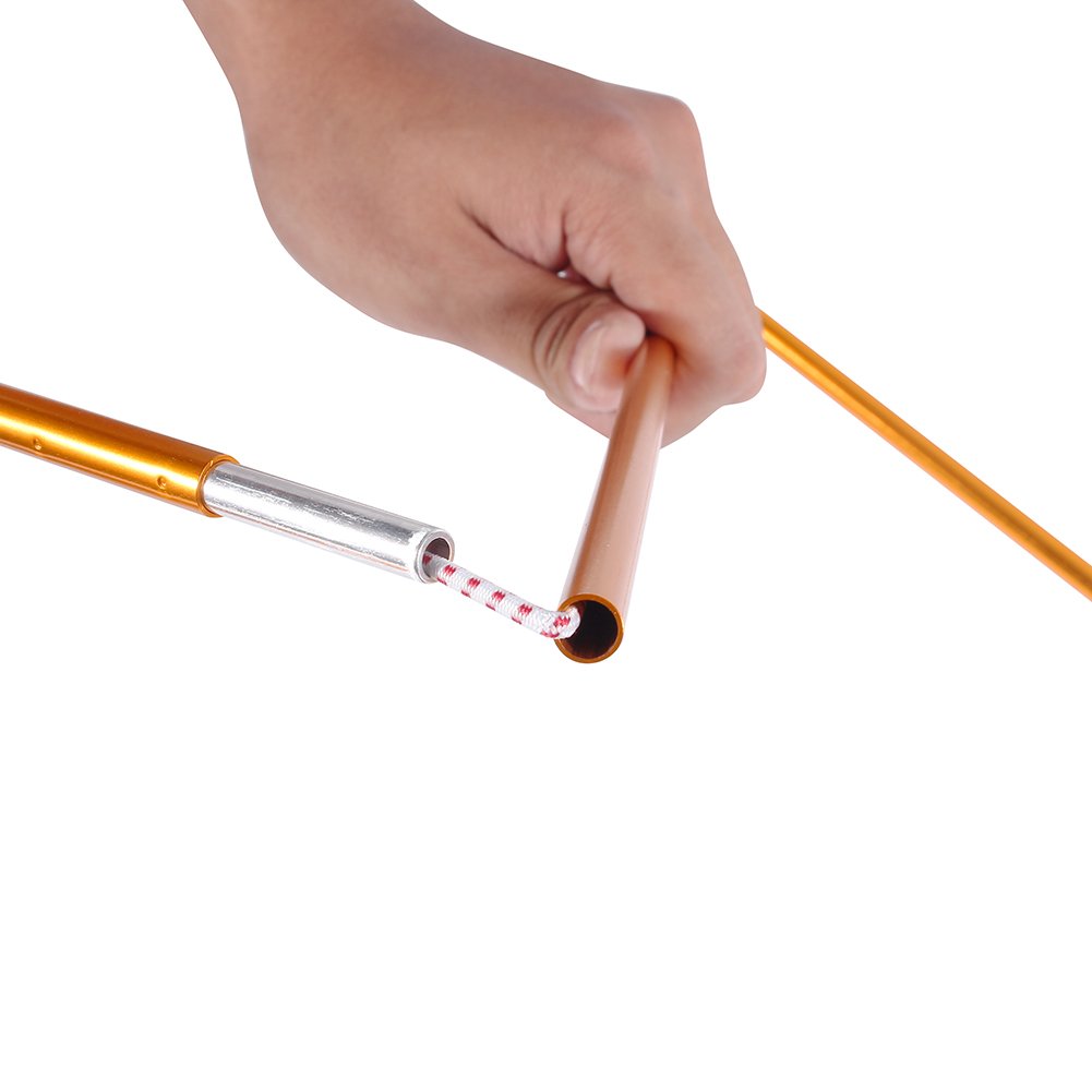 2 Pali Telescopici Per Tenda Da Campeggio KOMCLUB - Regolabili, Leggeri, Per Spiaggia E Montagna