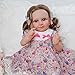 BABESIDE Lifelike Reborn Baby Dolls - 20-Inch Cute Soft Body Realistic Baby Doll Handmade Real Life Baby Dolls Girl with Princess Dress Clothes Gift Box for Kids Age 3 +