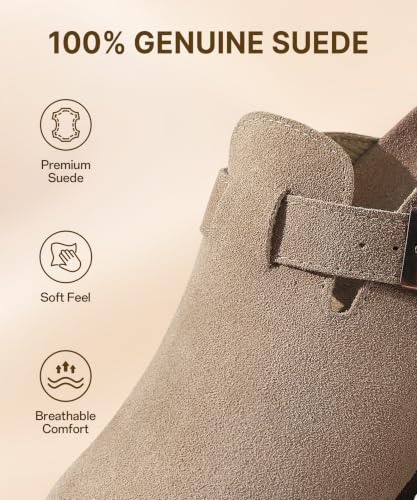 KIDMI Genuine Suede Clogs