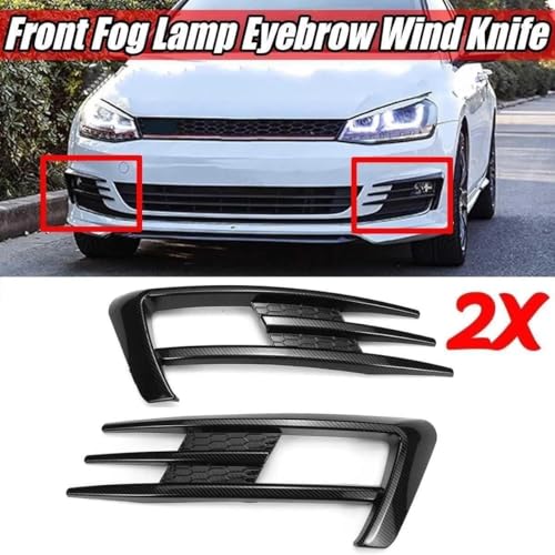 Feu antibrouillard Golf 7 GTI grille cassée solution de remplacement look carbone