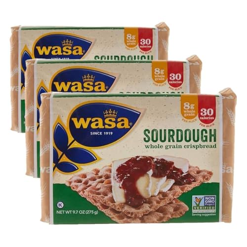 Image of Wasa Sourdough Whole Grain Crispbread, 9.7 Ounce (Pack of 3)
