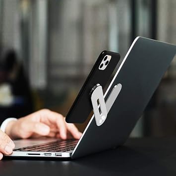 Coverzone Cep Telefonu için Mıknatıslı Telefon Standı Çoklu Ekran Yan Desteği Ayarlanabilir Telefon Tutacağı Dizüstü Bilgisayar Uzatma Manyetik Telefon Montaj Braketi