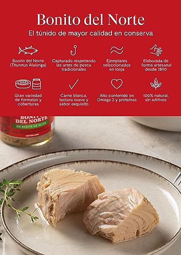 Bonito del Norte en tarro cristal sin gluten para dieta saludable 6