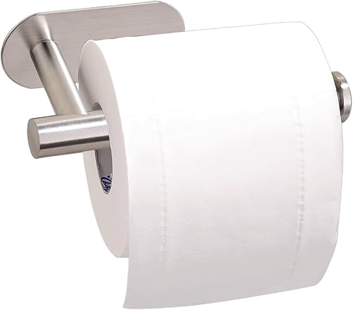 Miniatura 8 de Soporte de papel higiénico para baño, soporte autoadhesivo para rollo de pared, acero inoxidable SUS304, sin perforación, soporte para pañuelos en