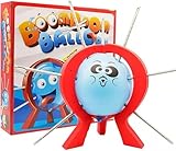Balloon Pop Game, Boom Tabletop Game With Balloons, 9 Sticks, Dice, Stand, Red Frame,Funny Indoor Party Game for Ages 18+ Balloon Challenge Toy