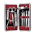 Manicure Set, Anself 10pcs Stainless Steel Pedicure Kit Nail Clippers with PU Leather Case for Thanksgiving/Christmas Gift