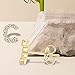 VDKIDKT Letter C Initial Stud Earrings for Girls, 14K Gold Plated Sterling Silver Alphabet Letter Earrings, Post CZ Stud Earrings, Hypoallergenic Earrings for Girl Women Teen Girl Gifts (Gold, C)