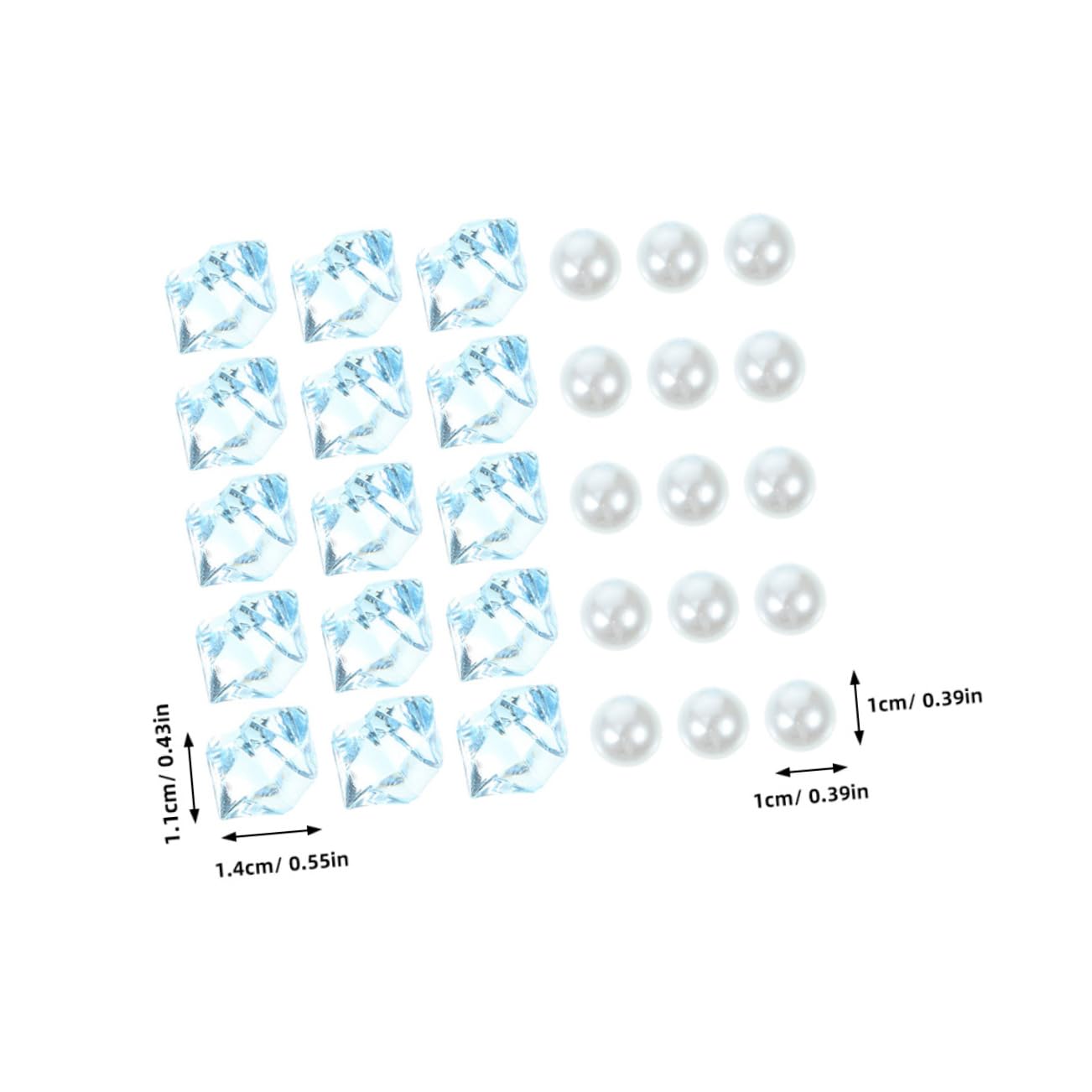 POPETPOP 1 Set Craft Gravel Decor Tank Aquarium Fish Vase Filler Faux Pearls Plants Beads Artificial Bead Rocks Flower Pot Stones Gardening Beads Stone Ornaments for Vases Plastic