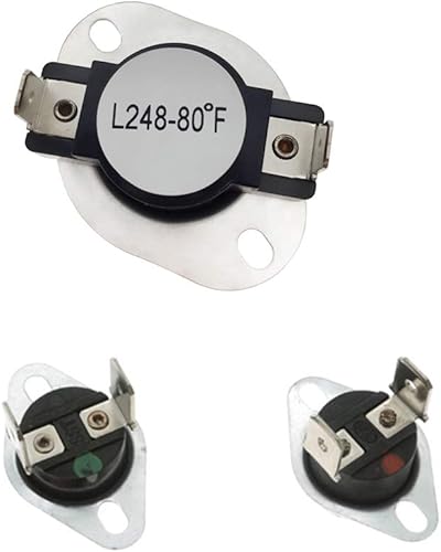 Miniatura 5 de Siwdoy LA-1044 LA1044 Elemento térmico para secadora y kit de fusibles de termostato de secadora LA-1053 compatible con Maytag PYET444AYW, Maytag