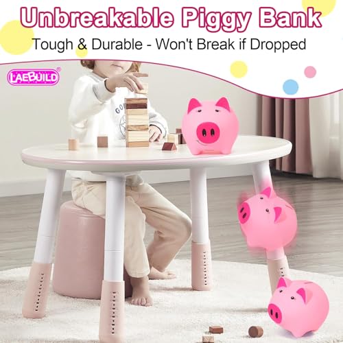 Image of Piggy Bank for Kids, Piggy Bank for Boys, Glow in the Dark | Glow in the Dark Plastic Piggy Bank, Coin Bank Suitable for Boys and Girls