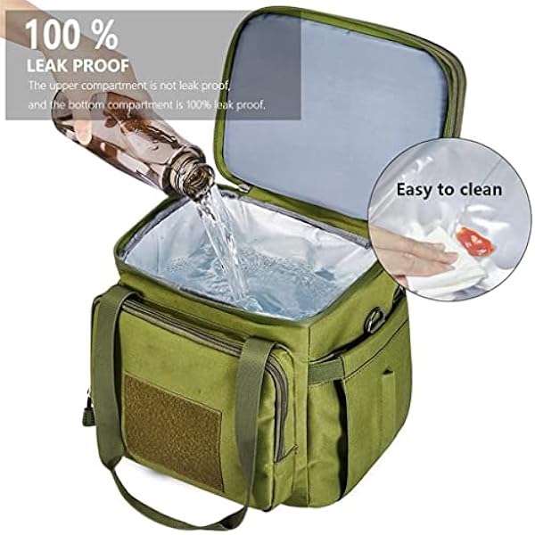 Lunchbox for män Ice Pack Isoleringsväska Värmeisolering Vattentät Utomhus Camping Resor Bärbar