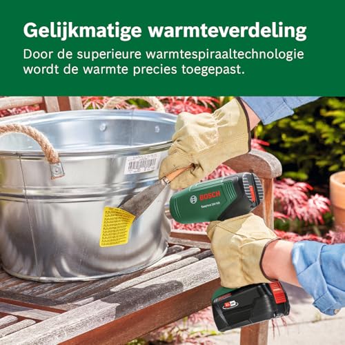 Bosch 18V System accuheteluchtpistool EasyHeat 18V-500 (met reduceermondstuk) - Afbeelding 6