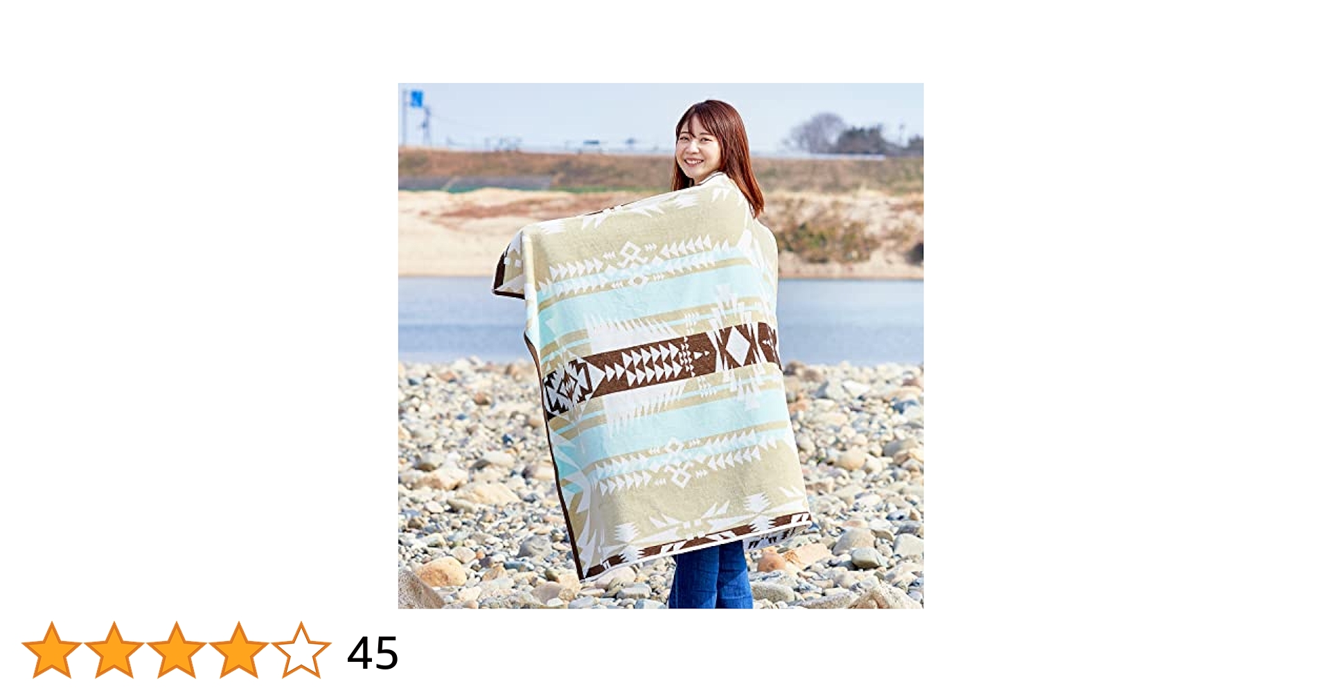 ｈｉｄｅ　２０ｔｈ．Ｍｅｍｏｒｉａｌ ブランケット　毛布　ひざ掛け　未使用 MODERN DECO 毛布 ブランケット ダブル 180×200cm 保温性アップ