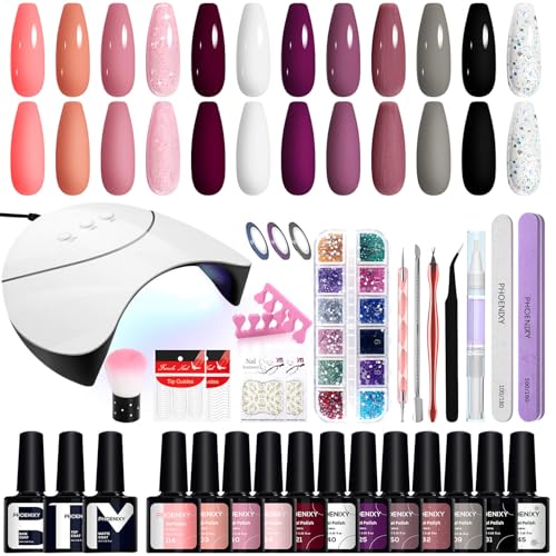 Phoenixy Uñas Semipermanentes Kit Completo