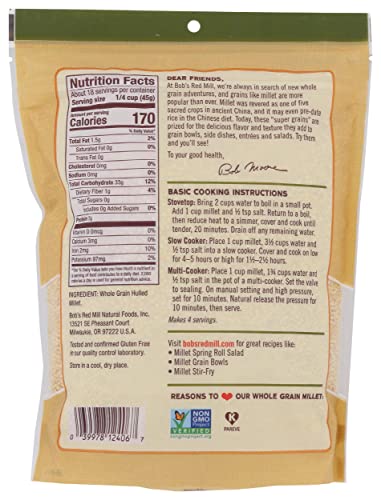 Bob's Red Mill Whole Grain Millet, 28 Oz #TOP1