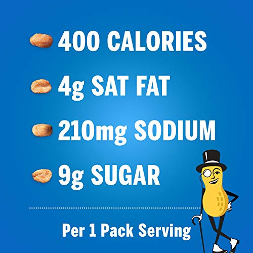 Planters Honey Roasted Peanuts, 2.5 Ounce - 15 Count (Pack Of 1) - Roasted With Honey And Sea Salt - Active Lifestyle Snacks, Movie Snacks And School Snacks - Kosher Peanuts #TOP2
