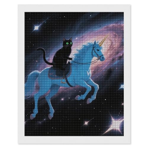 Peinture diamant 5D chat maccbn anti-stress avec outils complets pour débuter sans peine