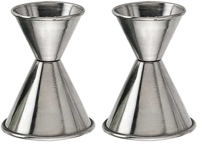 Image of American Metalcraft J214 Bar Jigger, Stainless Steel, 1 /2oz. x 1-1 /4oz. Capacity (Pack of 2)