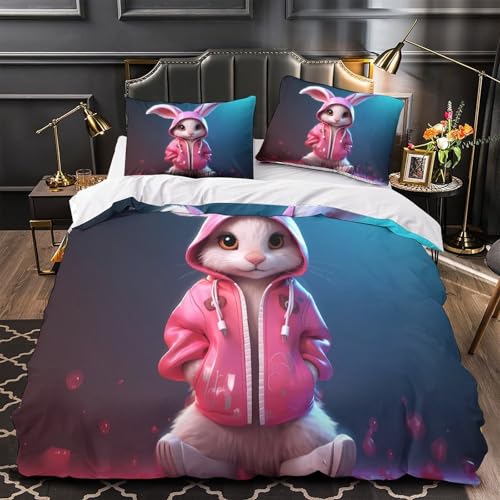 Parure de lit microfibre hypoallergique contre allergies de nuit - 2