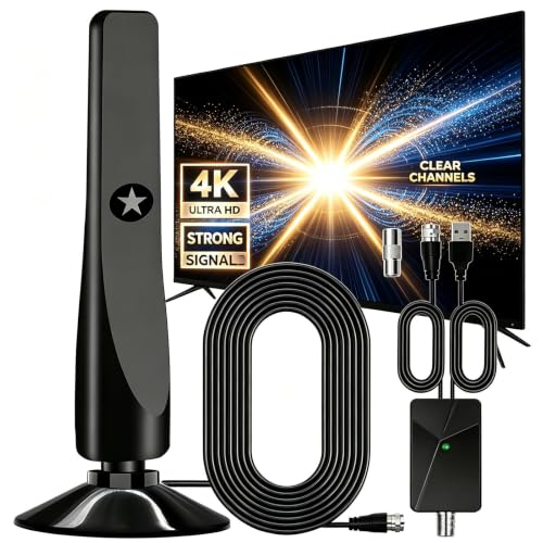 Wow! This Wave Max TV Antenna is Amazing! 600+ Mile Long Range, 4K Free HD Channels, Plug & Play, No Cable Needed